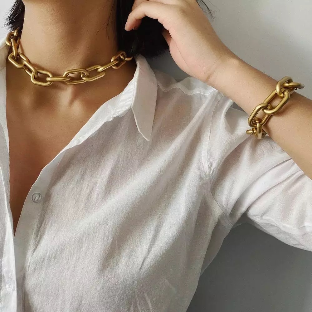 CBB; gold ✨necklace & bracelet combo.